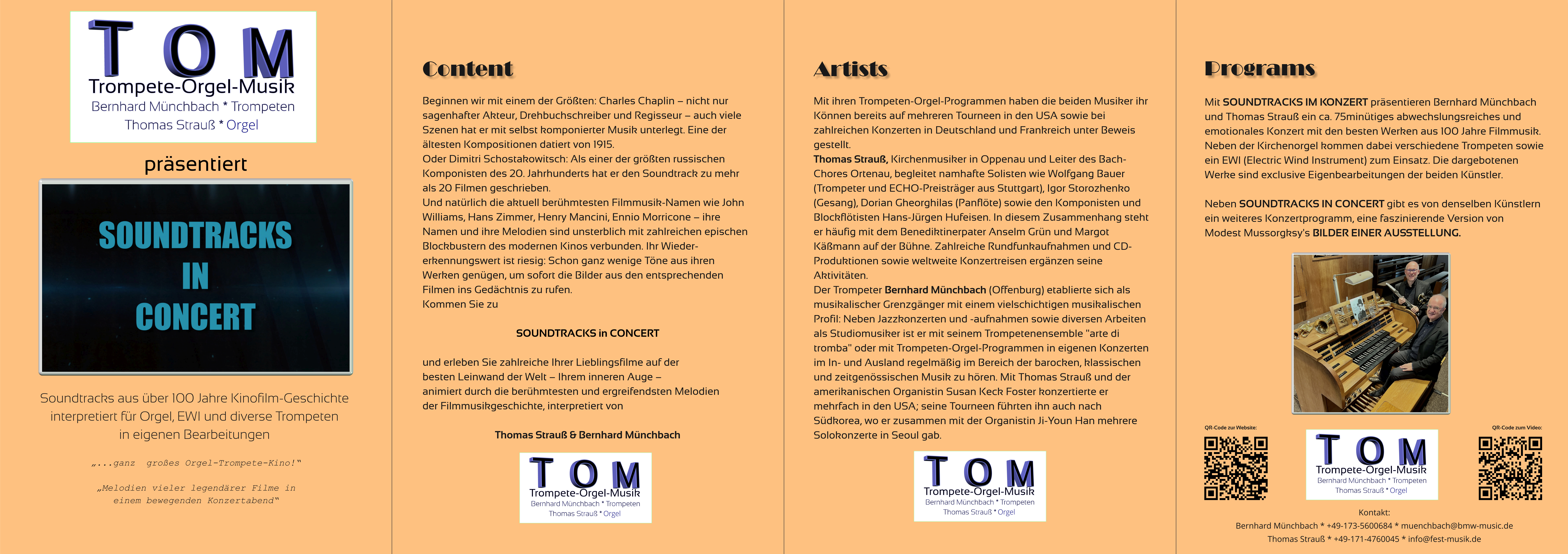 TOM-Film-Musik Flyer