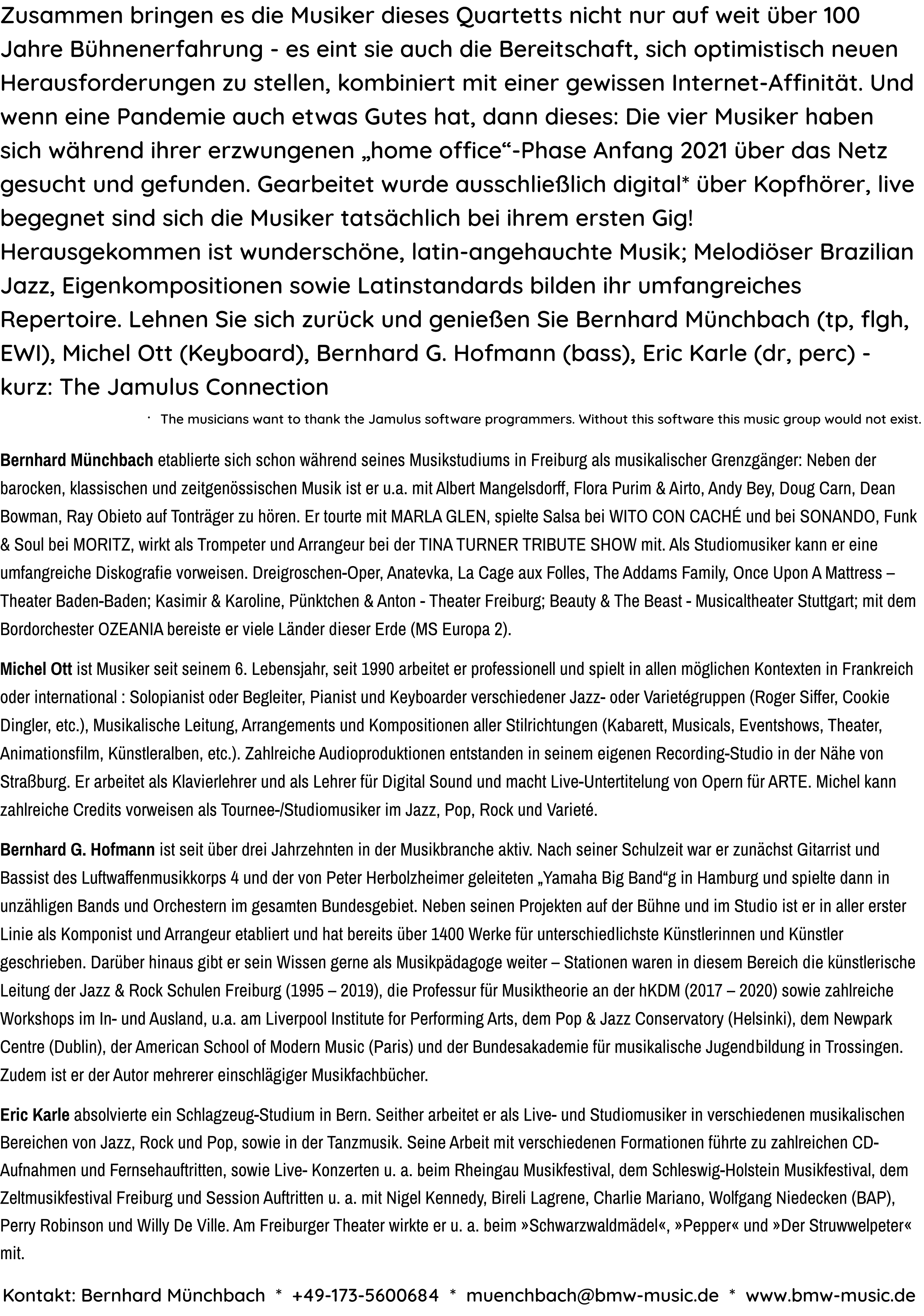 JamConn-Flyer mit MOtt