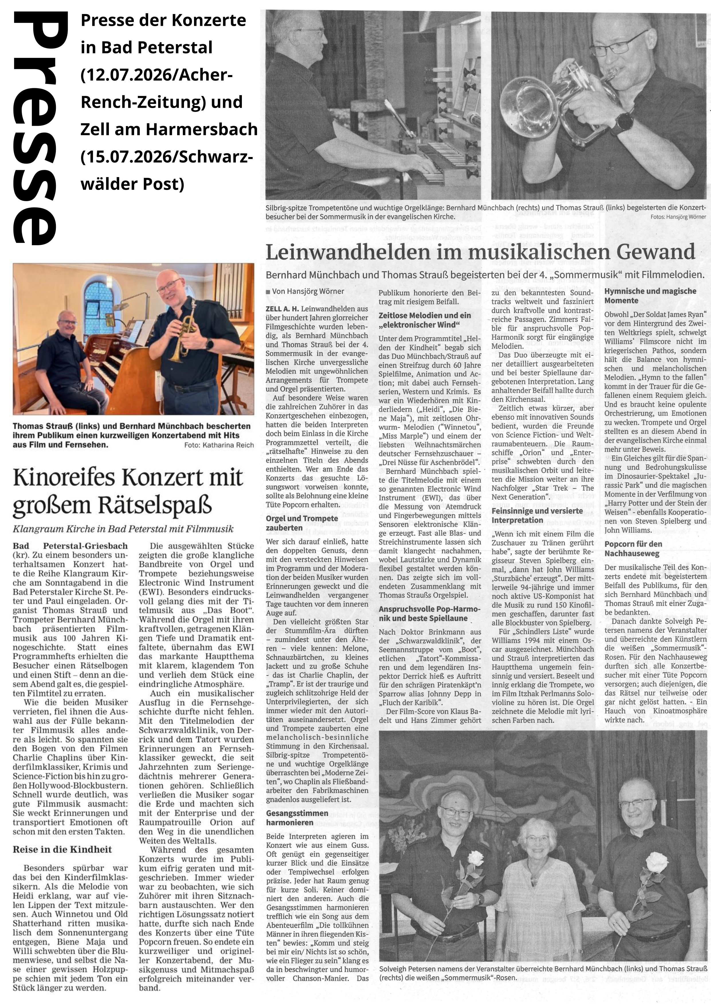 Presse Zell am Harmersbach & Bad Peterstal
